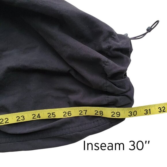 Aeropostale Baggy Parachute Y2K Pants Black Streetwear Cotton & Nylon XXL 2XL - Picture 14 of 16